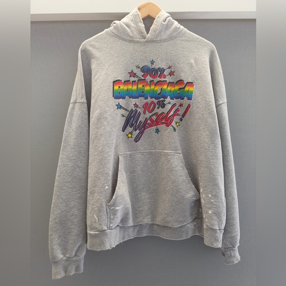 Balenciaga Multicolor Graphic Hoodie